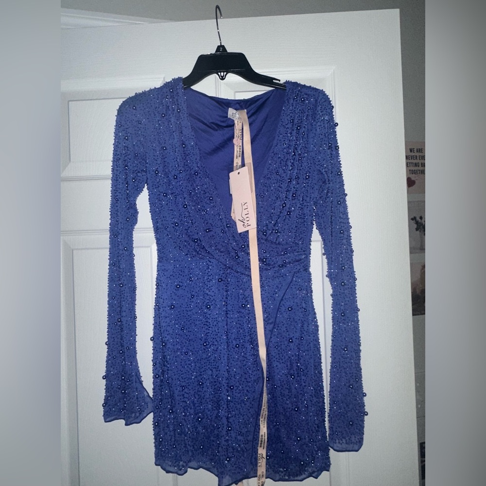 Blue Oh Polly mini dress size 4 BRAND NEW